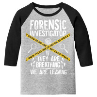 Vintage Never Mess With A Crime Scene Investigator Youth 3/4 Sleeve | Artistshot