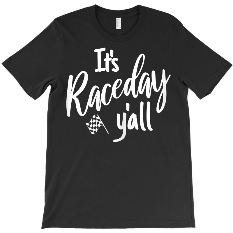 Womens Dirt Track Racing Raceday Y'all Checkered F T-shirt | Artistshot