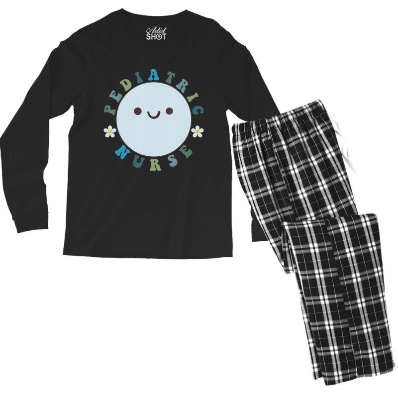 Mens Pediatric Nurse Picu Nurse Nursing School Nur Men's Long Sleeve Pajama Set | Artistshot