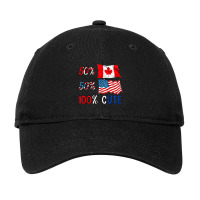 Kids 50% Canadian 50% American 100% Cute Half Cana Adjustable Cap | Artistshot