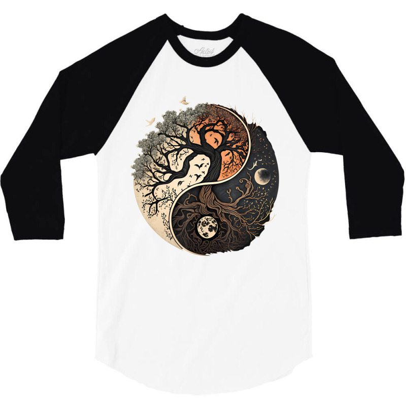 Tree Of Life Yin Yang T Shirt 3/4 Sleeve Shirt | Artistshot