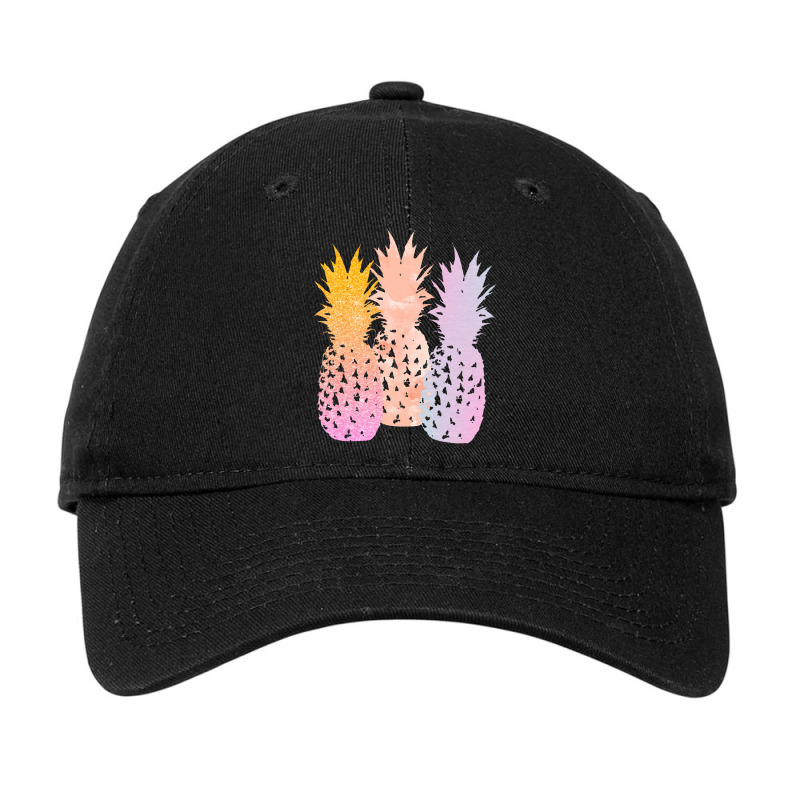 Pineapples Retro Pineapples Adjustable Cap | Artistshot