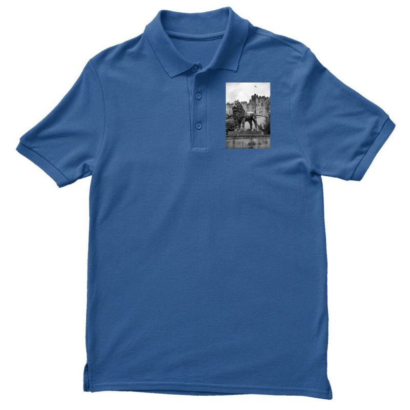 Alnwick Castle Lion Statue Men's Polo Shirt by caplessoroan | Artistshot