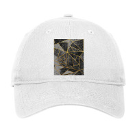 Ash Gray Magic Abstract Geometric Modern Mosaic Pa Adjustable Cap | Artistshot