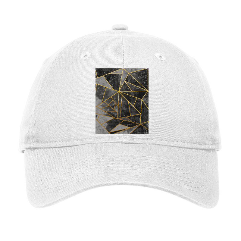 Ash Gray Magic Abstract Geometric Modern Mosaic Pa Adjustable Cap by caplessoroan | Artistshot