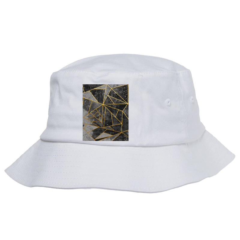 Ash Gray Magic Abstract Geometric Modern Mosaic Pa Bucket Hat by caplessoroan | Artistshot