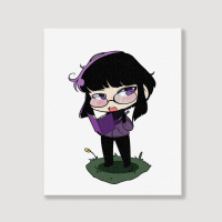 Girl Chibi Cute Portrait Canvas Print | Artistshot