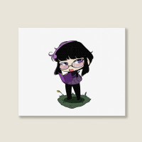 Girl Chibi Cute Landscape Canvas Print | Artistshot