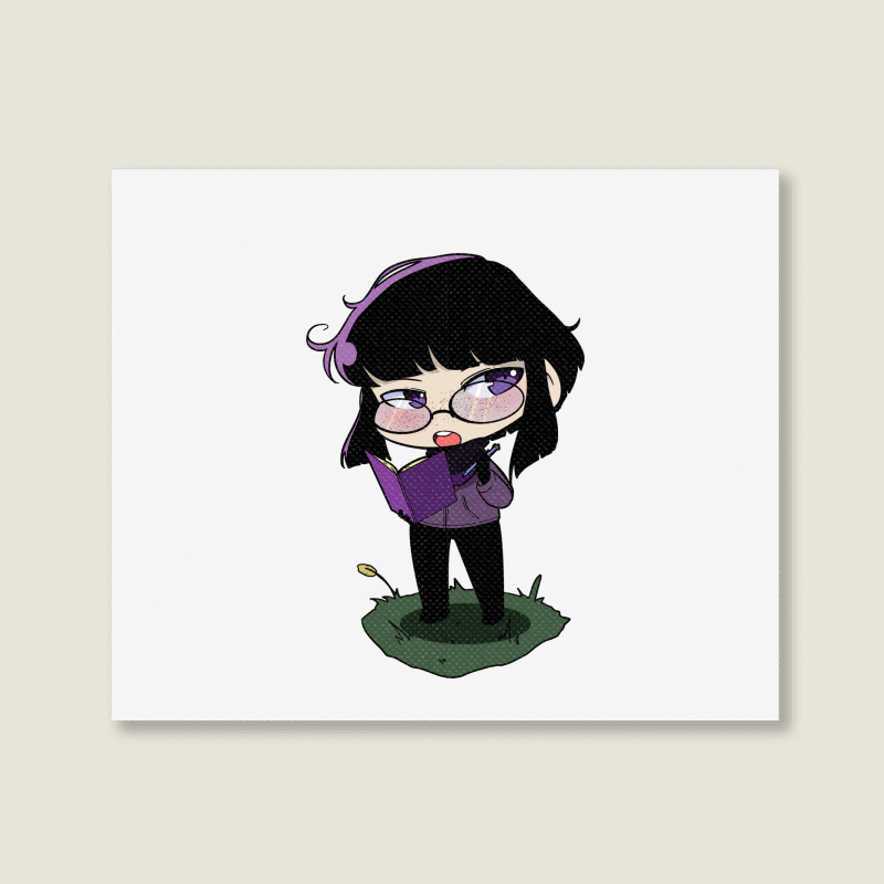 Girl Chibi Cute Landscape Canvas Print | Artistshot