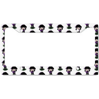 Girl Chibi Cute License Plate Frame | Artistshot