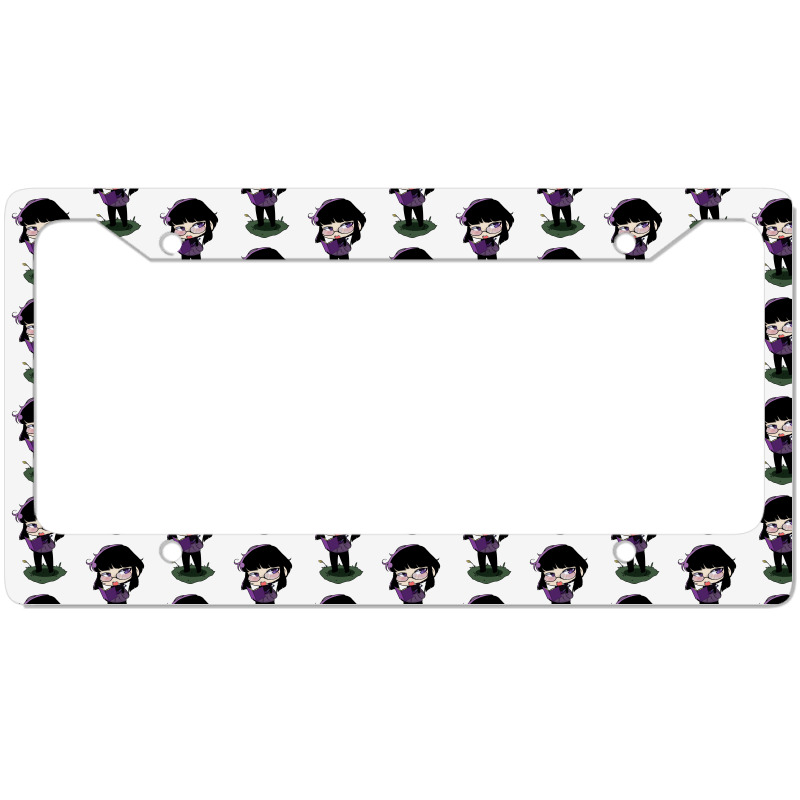 Girl Chibi Cute License Plate Frame | Artistshot