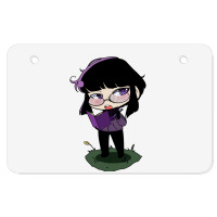 Girl Chibi Cute Atv License Plate | Artistshot