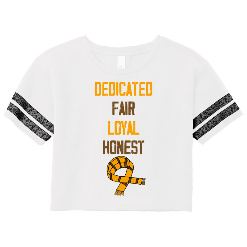 Dedicated Fair Loyal Honest Scarf 2 41 Scorecard Crop Tee by davoltemmsk | Artistshot