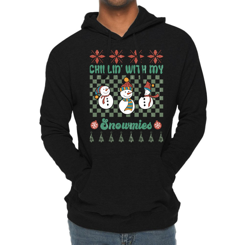 Chillin' With My Snowmies Lightweight Hoodie by sekelneald | Artistshot