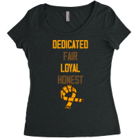 Dedicated Fair Loyal Honest Scarf 2 7 Women's Triblend Scoop T-shirt | Artistshot