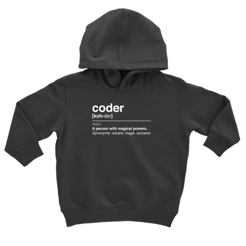 Coder Definition Toddler Hoodie by GaryDustinKnutson | Artistshot