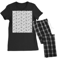 Cute Black And White Kindergarten Kids Pattern Women's Pajamas Set | Artistshot