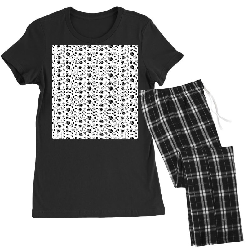 Cute Black And White Kindergarten Kids Pattern Women's Pajamas Set by kamensmayzesr | Artistshot