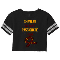 Chivalry Valiant Passionate Brave Scarf 1 41 Scorecard Crop Tee | Artistshot