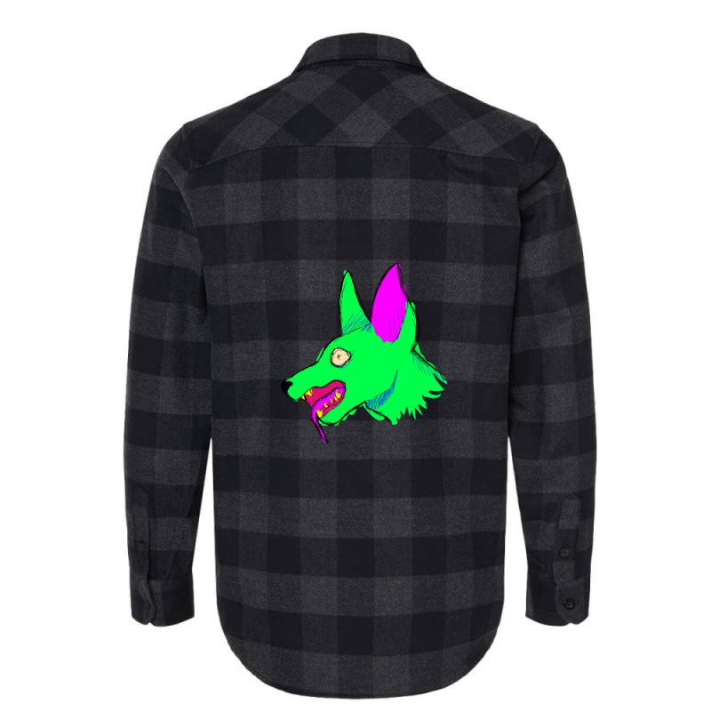 Neon Rabid Zombie Dog Flannel Shirt by JEFFREYHTHRASHER | Artistshot