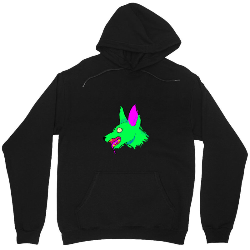 Neon Rabid Zombie Dog Unisex Hoodie by JEFFREYHTHRASHER | Artistshot