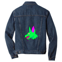 Neon Rabid Zombie Dog Men Denim Jacket | Artistshot