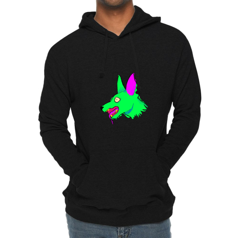 Neon Rabid Zombie Dog 1 Lightweight Hoodie by JEFFREYHTHRASHER | Artistshot