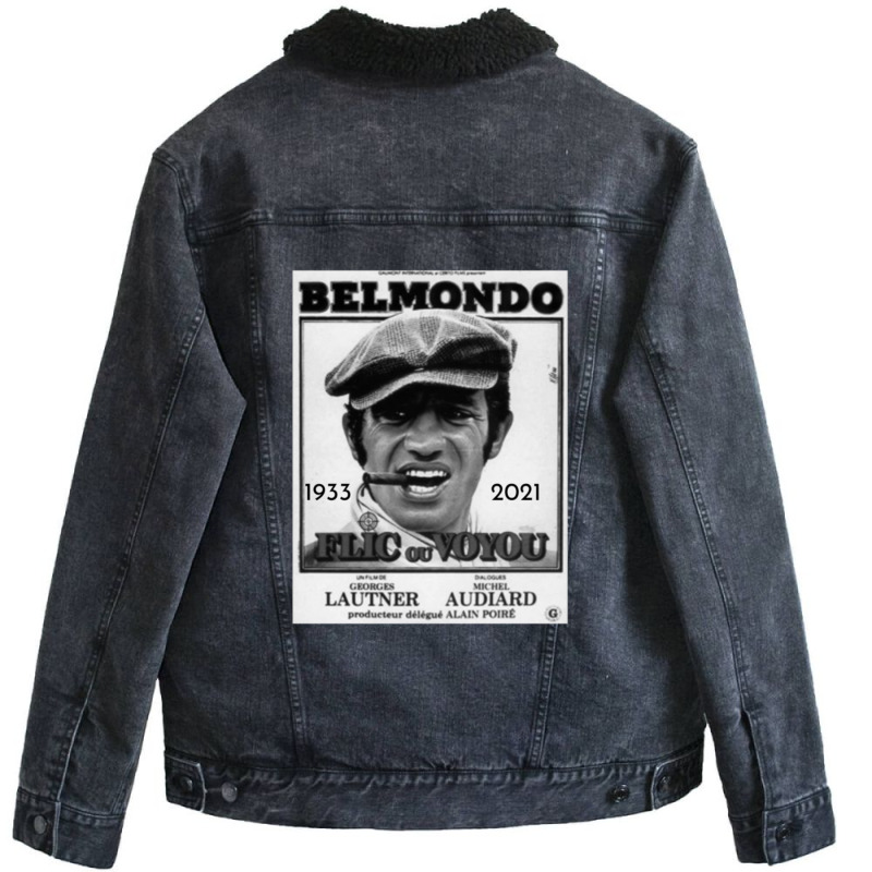 Jean Paul Belmondo Unisex Sherpa-lined Denim Jacket | Artistshot