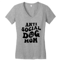 Vintage Dog Mom Classic Design For Light Women's V-neck T-shirt | Artistshot