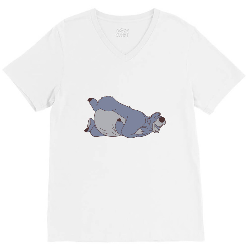 Baloo Laughing V-neck Tee | Artistshot