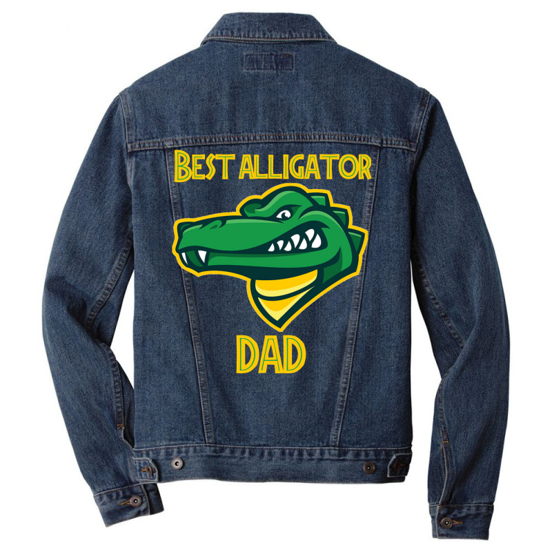 Best Alligator Dad Ever Men Denim Jacket | Artistshot