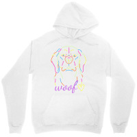 Black Colorful Neon Dog Themed T Shirt Unisex Hoodie | Artistshot