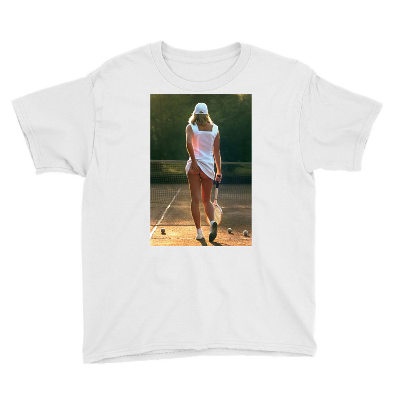 Tennis Girl Martin Elliott Youth Tee | Artistshot