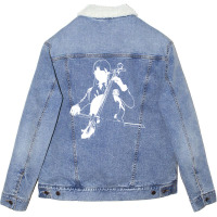 Playing The Oversized Violin Unisex Sherpa-lined Denim Jacket | Artistshot