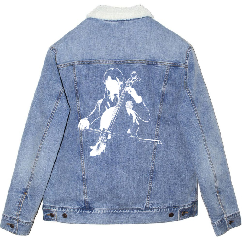 Playing The Oversized Violin Unisex Sherpa-lined Denim Jacket | Artistshot