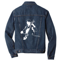 Playing The Oversized Violin Men Denim Jacket | Artistshot