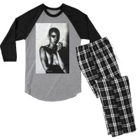 Black And White Portrait Men's 3/4 Sleeve Pajama Set | Artistshot