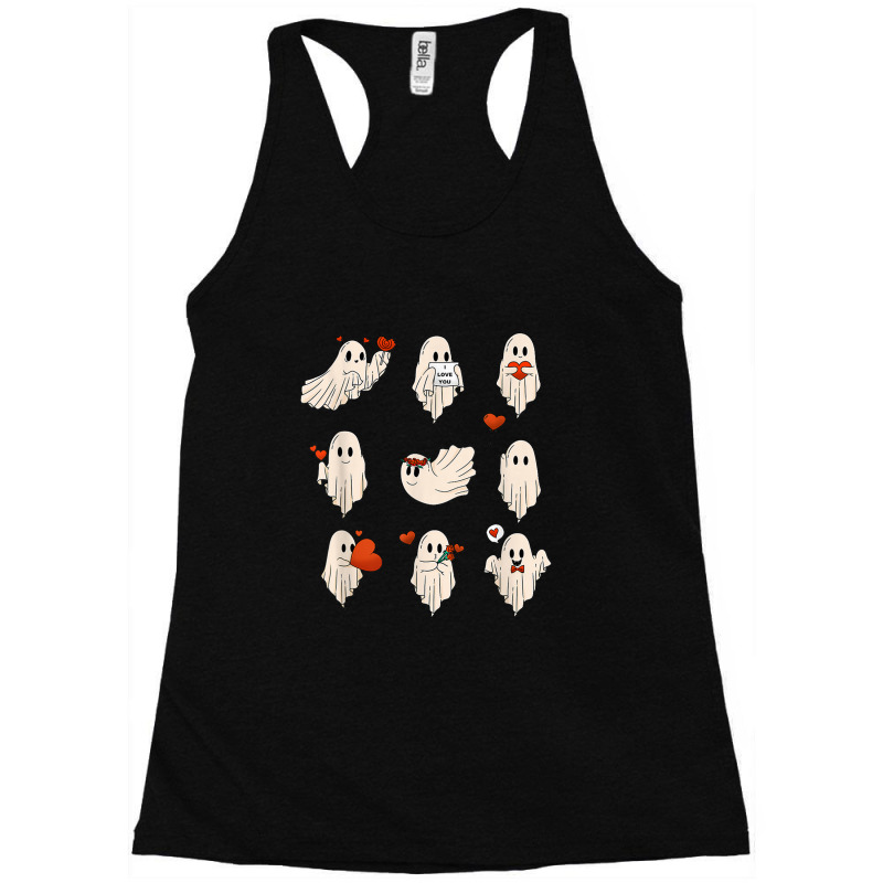 Ghost Valentines, Spooky Valentine's Day Racerback Tank by Jamal S Coble | Artistshot