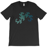 Dragon Curve Fractal - 8 Steps Gradient T-shirt | Artistshot