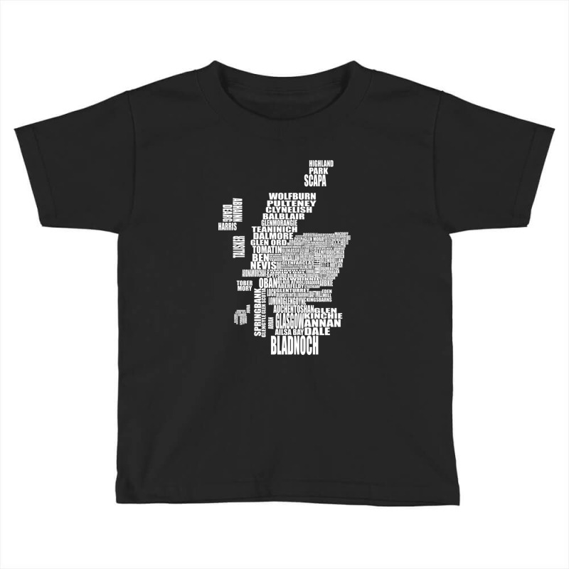 Distillery Map Of Scotland Toddler T-shirt | Artistshot