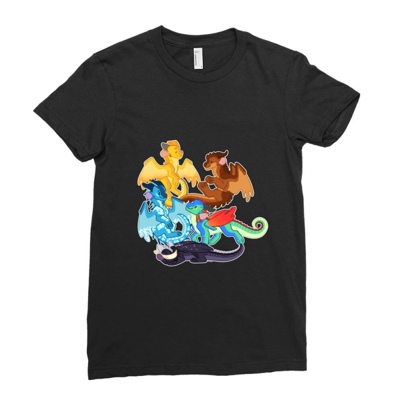 Dragonets Of Destiny - Wof Wings Of Fire Ladies Fitted T-Shirt by EvanWayneCofer | Artistshot