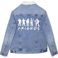 Halloween Friends Unisex Sherpa-lined Denim Jacket | Artistshot