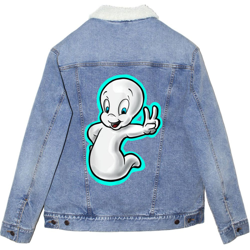 Ghost Unisex Sherpa-lined Denim Jacket | Artistshot