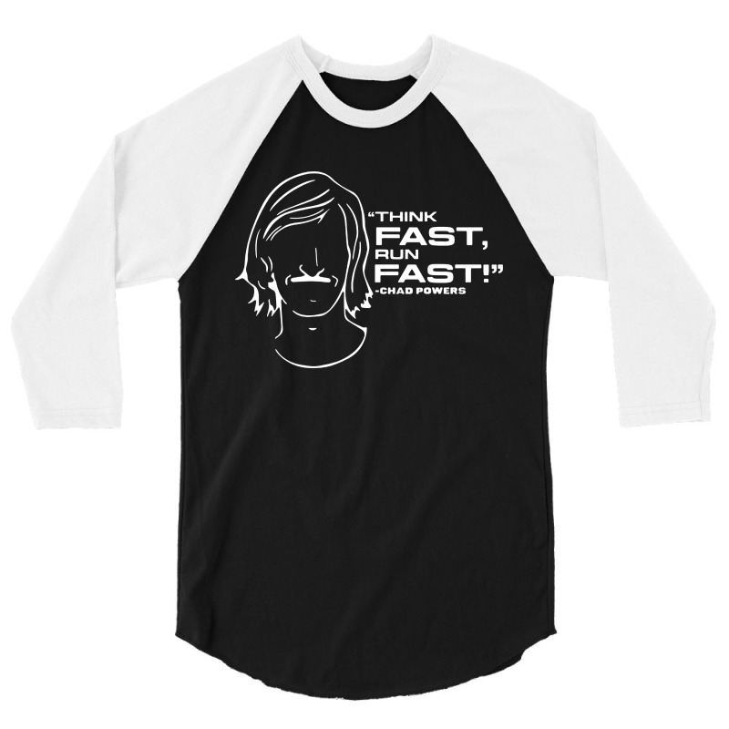 Think Fast Run Fast Chad Powers 3/4 Sleeve Shirt | Artistshot