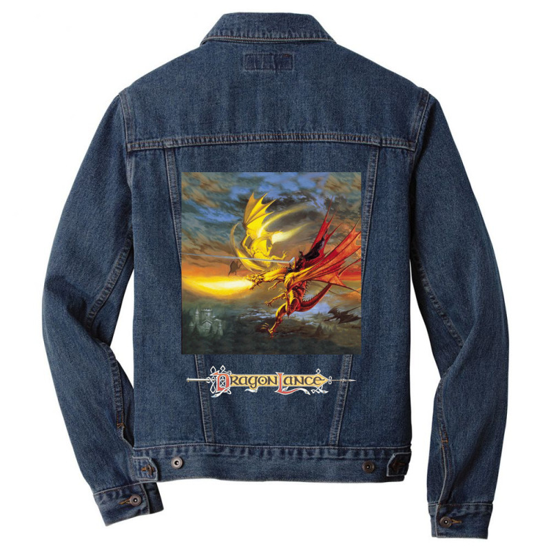 Dragonlance Legend Of Huma Artwork Men Denim Jacket by EvanWayneCofer | Artistshot