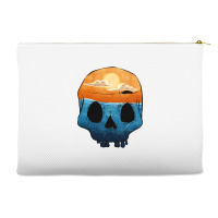 Sunset Skull Accessory Pouches | Artistshot