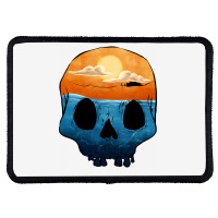 Sunset Skull Rectangle Patch | Artistshot