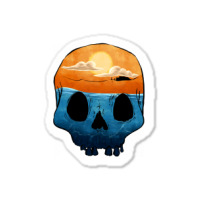 Sunset Skull Sticker | Artistshot