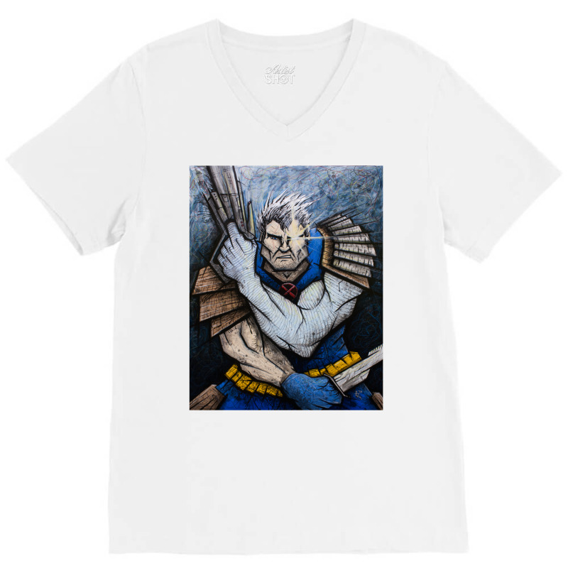 Cable Of The New Mutants V-Neck Tee by moalimbano3 | Artistshot