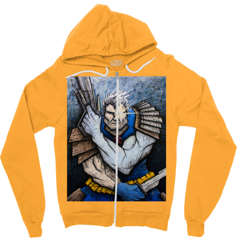 Cable Of The New Mutants Zipper Hoodie by moalimbano3 | Artistshot